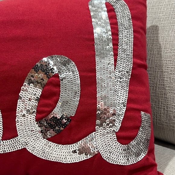 Noel Sequin Accent Pillow - Picture 2 of 4